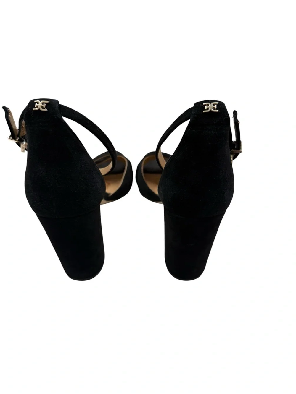 Sam Edelman Yancy Black Suede Block Heel Sandals